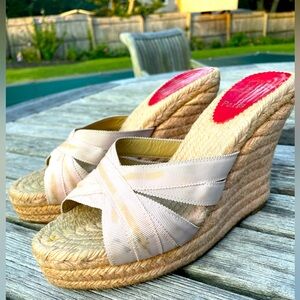 Christian Louboutin Cream Wedges